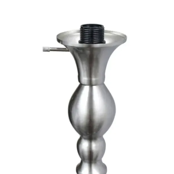 Floor Lamps-Kirkland's Home Brushed Nickel And Marbleized Glass Torchiere Silver