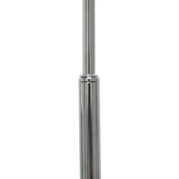 Floor Lamps-Kirkland's Home Brushed Nickel Arched Stem Floor Lamp White