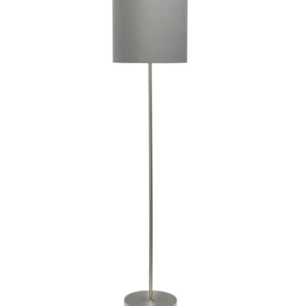 Floor Lamps-Kirkland's Home Brushed Nickel Floor Lamp Gray
