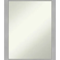 Framed Mirrors-Kirkland's Home Brushed Nickel Modern Decorative Framed Mirror