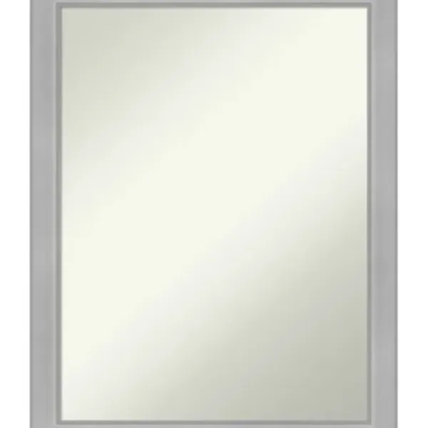 Framed Mirrors-Kirkland's Home Brushed Nickel Modern Decorative Framed Mirror