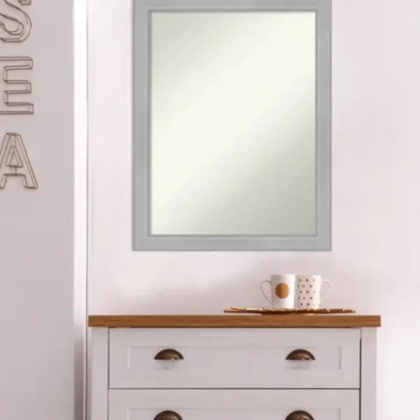 Framed Mirrors-Kirkland's Home Brushed Nickel Modern Decorative Framed Mirror