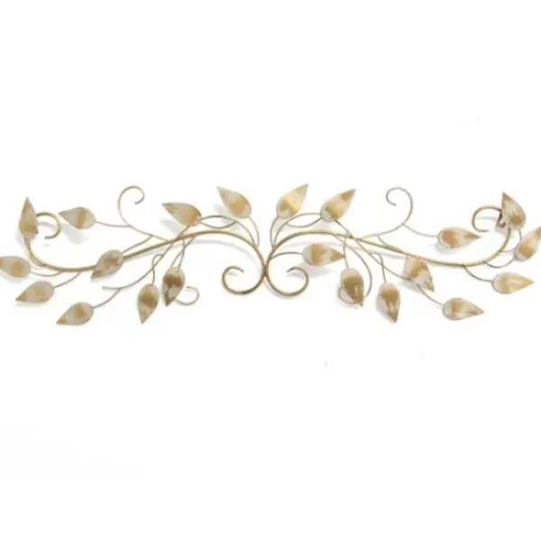 Wall Plaques-Kirkland's Home Brushed Over The Door Scroll Wall Plaque Gold