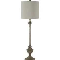 Buffet Lamps-Kirkland's Home Brushed Pewter Buffet Lamps, Set Of 2 Gray