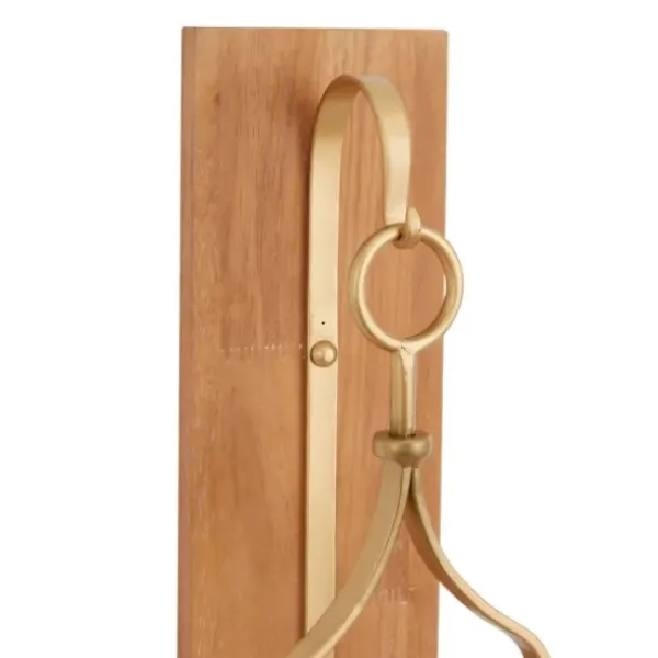 Sconces-Kirkland's Home Brushed Poplar Wood Sconce Gold