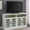 Tv Stands & Media Consoles-Kirkland's Home Brushed Window Pane Tv Stand White