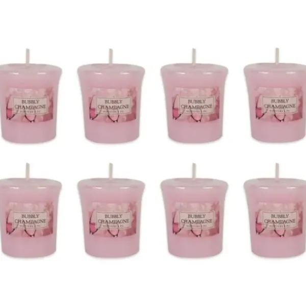 Candles-Kirkland's Home Bubbly Champagne Votive Candles, Set Of 8 Pink