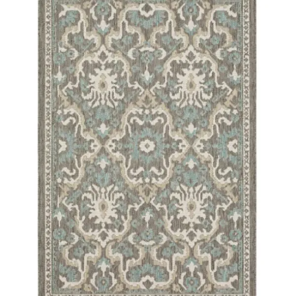 Outdoor Rugs-Kirkland's Home Buffalo Check Outdoor Area Rug, 7X10 Gray