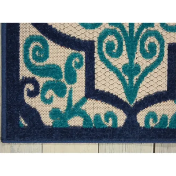 Outdoor Rugs-Kirkland's Home Buffalo Check Outdoor Runner Blue