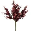 Stems & Bouquets-Kirkland's Home Burgundy Jade Leaf Sprays, Set Of 4 Red/Brown