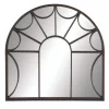 Decorative Mirrors-Kirkland's Home Burnt Iron Metal Curve Overlay Arched Mirror