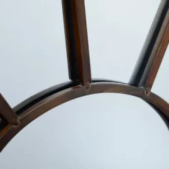 Decorative Mirrors-Kirkland's Home Burnt Iron Metal Curve Overlay Arched Mirror