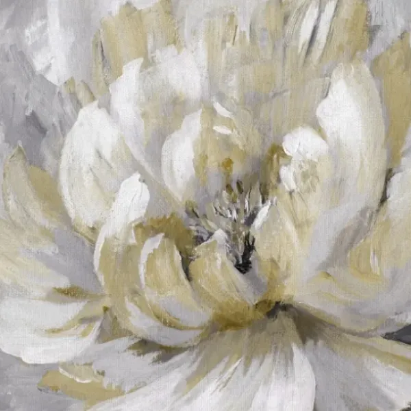 Canvas Art-Kirkland's Home Burst Of Spring Gold Canvas Art Print Gold/White/Gray