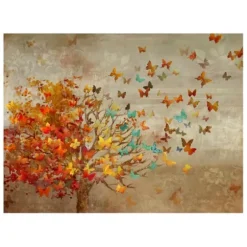 Canvas Art-Kirkland's Home Butterfly Tree Giclee Canvas Art Print, 40X30 In. Multi