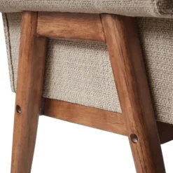 Benches & Ottomans-Kirkland's Home Button Tufted Wood Bench Tan