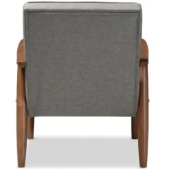 Accent Chairs-Kirkland's Home Button-Tufted Sawyer Accent Chair Gray