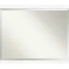 Decorative Mirrors-Kirkland's Home Cabinet White Narrow Frame Beveled Mirror