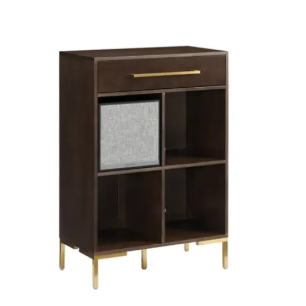 Bookshelves-Kirkland's Home Cadence Gold Record Storage Bookcase With Speaker
