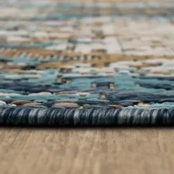 Outdoor Rugs-Kirkland's Home Cafe Geo Lattice Outdoor Area Rug, 4X7 Brown