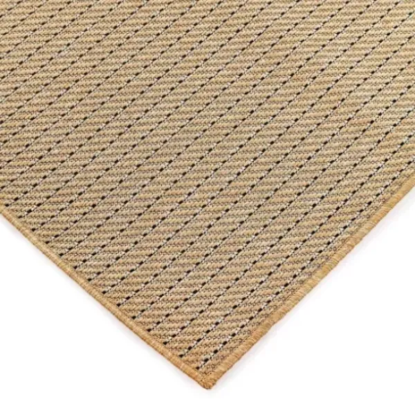 Outdoor Rugs-Kirkland's Home Cafe Geo Lattice Outdoor Area Rug, 7X9 Brown