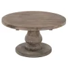 Coffee Tables-Kirkland's Home Calie Reclaimed Pine Round Coffee Table