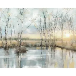 Canvas Art-Kirkland's Home Calm Reflection Canvas Art Print Blue