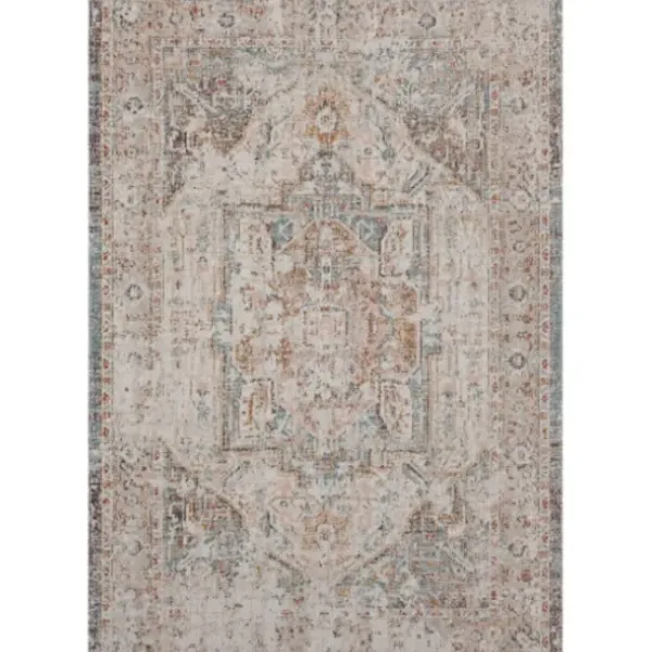 Outdoor Rugs-Kirkland's Home Camel Leopard Border Outdoor Area Rug, 5X7 Tan