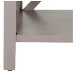 Accent & End Tables-Kirkland's Home Candice Cross Back Accent Table Gray