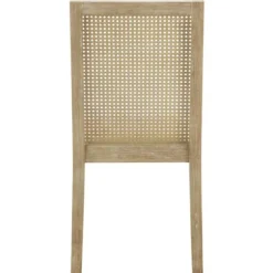 Dining Chairs-Kirkland's Home Cane Back Upholstered Wood Dining Chairs, Set Of 2 Tan