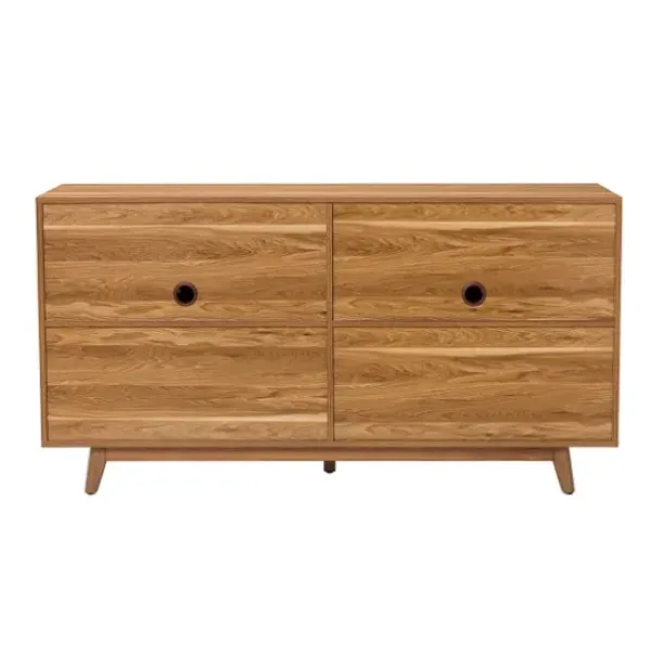 Cabinets & Sideboards-Kirkland's Home Cane Wood Storage Media Cabinet Tan