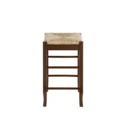 Bar Stools & Counter Height Stools-Kirkland's Home Cappuccino Wooden Counter Stool Brown