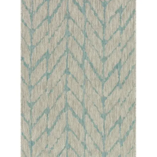 Outdoor Rugs-Kirkland's Home Captiva Nautical Helm Outdoor Area Rug, 5X7 Blue/Gray