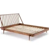 Beds & Headboards-Kirkland's Home Caramel Mid-Century Modern Queen Bed Frame Brown