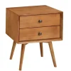 Nightstands-Kirkland's Home Caramel Mid-Century Nightstand Brown
