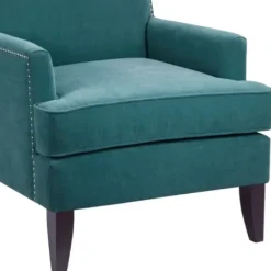 Accent Chairs-Kirkland's Home Carlton Accent Chair With Nailhead Trim Blue