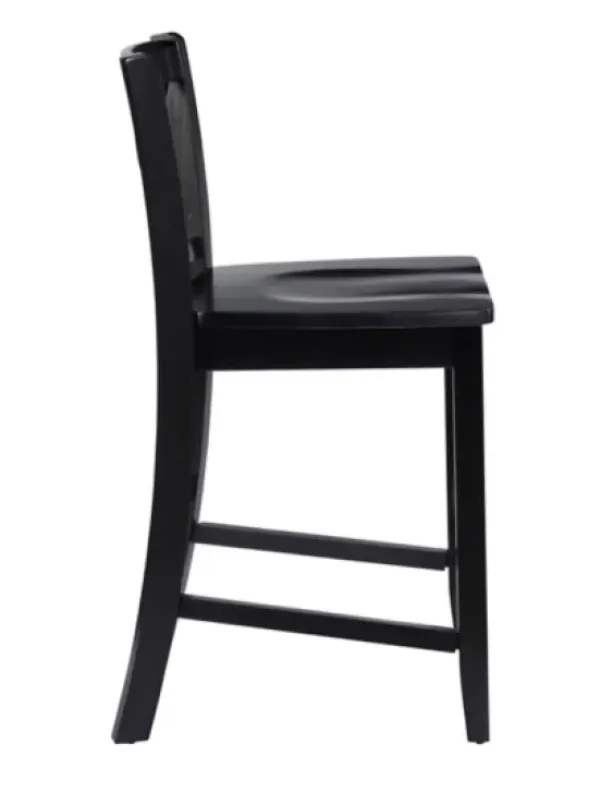 Bar Stools & Counter Height Stools-Kirkland's Home Carter X-Back Counter Stool Black
