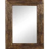 Decorative Mirrors-Kirkland's Home Carved Ansanthus Floral Wood Frame Mirror