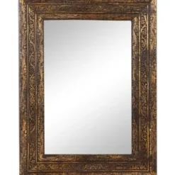 Decorative Mirrors-Kirkland's Home Carved Ansanthus Floral Wood Frame Mirror