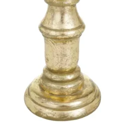 Candle Holders-Kirkland's Home Carved Mango Wood Candle Holders, Set Of 3 Gold