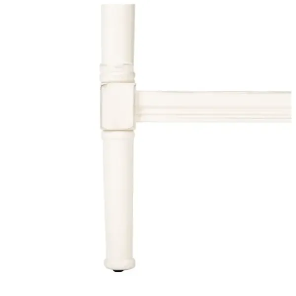 Accent & End Tables-Kirkland's Home Carved Pinewood Farmhouse Accent Table White