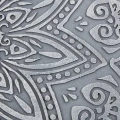 Wall Plaques-Kirkland's Home Carved Round Medallion Wall Plaque Gray