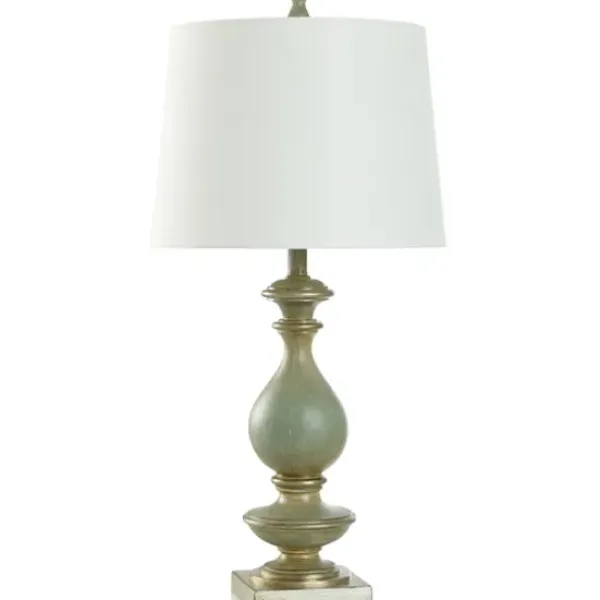 Table Lamps-Kirkland's Home Carved Traditional Table Lamp Blue