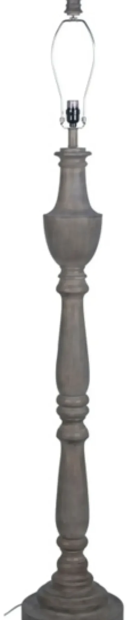 Floor Lamps-Kirkland's Home Carved Urn Floor Lamp Gray