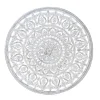Wall Plaques-Kirkland's Home Carved Wood Acanthus Rosette Wall Plaque White