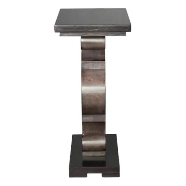 Accent & End Tables-Kirkland's Home Carved Wood Decorative Accent Table Brown