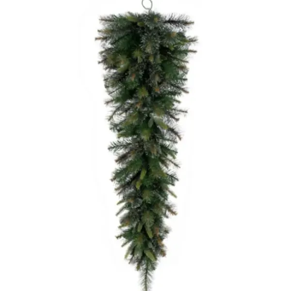 Wreaths-Kirkland's Home Cashmere Pine Christmas Teardrop Swag Green