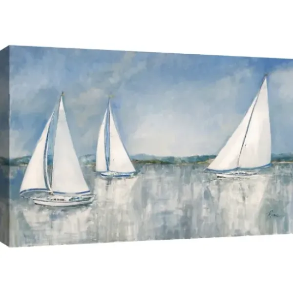 Canvas Art-Kirkland's Home Catching The Breeze Canvas Art Print Blue