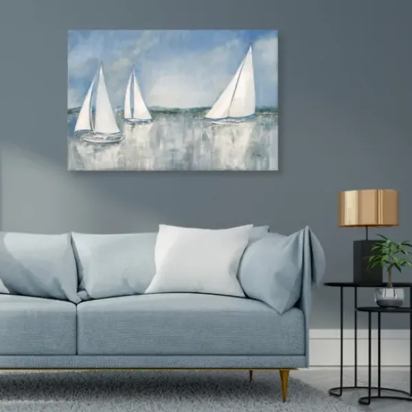 Canvas Art-Kirkland's Home Catching The Breeze Canvas Art Print Blue