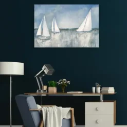 Canvas Art-Kirkland's Home Catching The Breeze Canvas Art Print Blue