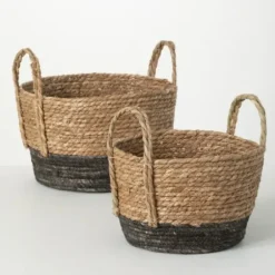 Baskets & Boxes-Kirkland's Home Cats Meow Rectangular Storage Bin, 14 In. Gray